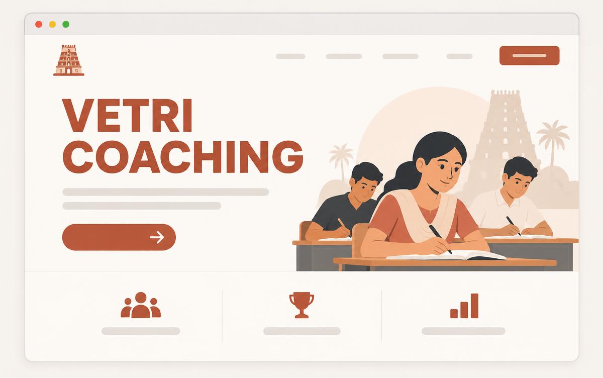 Vetri Coaching website preview